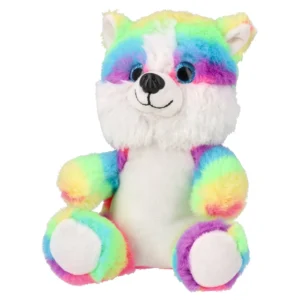Plush, igračka, plišana, haski, 20cm, rainbow