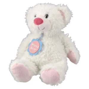 Plush Teddy, plišana igračka, meda, bela, 16,5cm