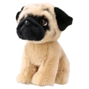 Plush, plišana igračka, mops, 18cm