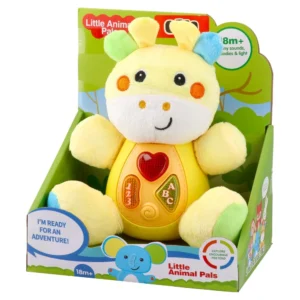 Litlle animal pals, muzička igračka za bebe, plišana žirafa