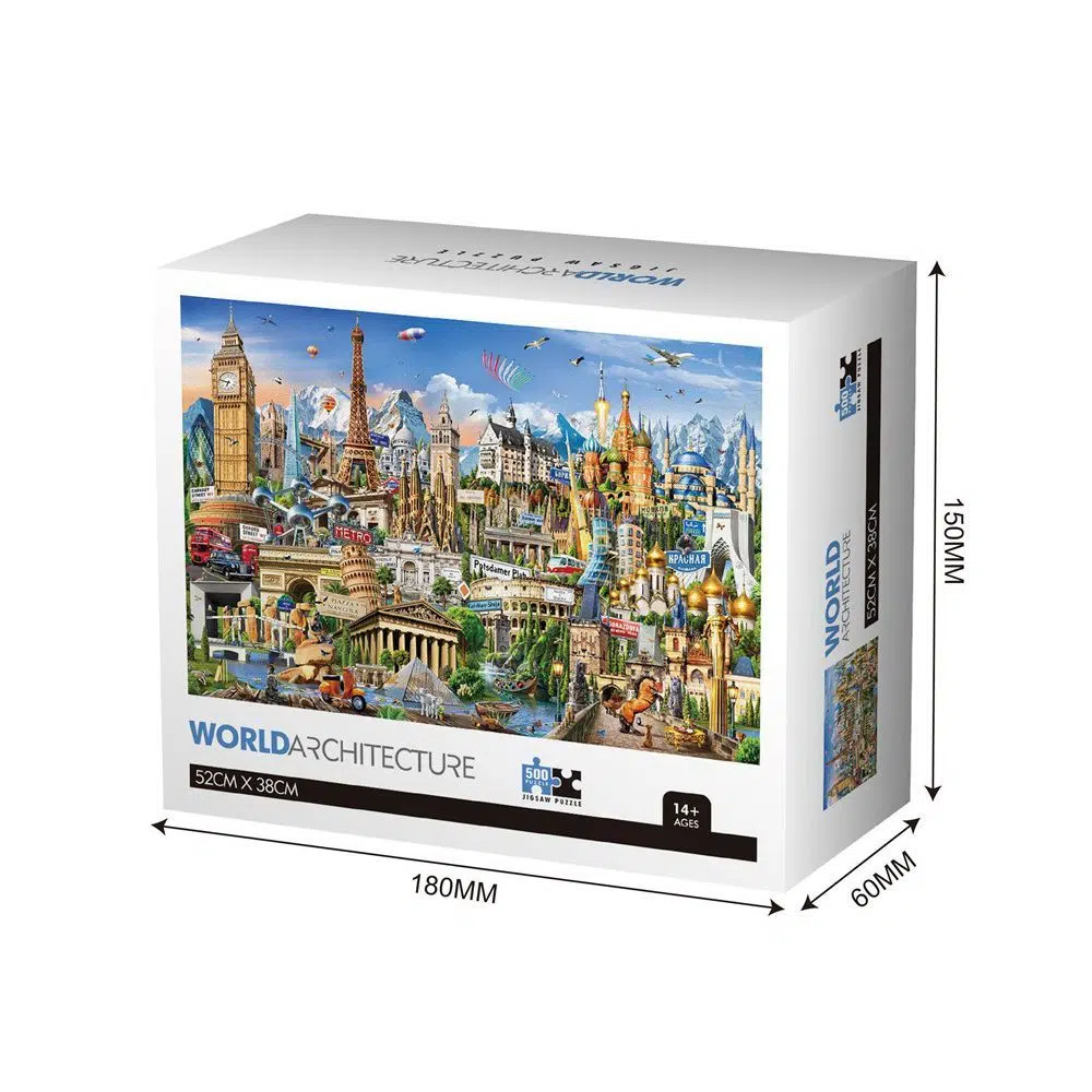 882044_001.webp Sozzle, slagalica, svetske arhitekture, 500 dela - Slika 1