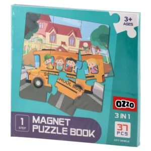 Magnet Puzzle Book, magnetna slagalica, kola, 3u1, 75 delova