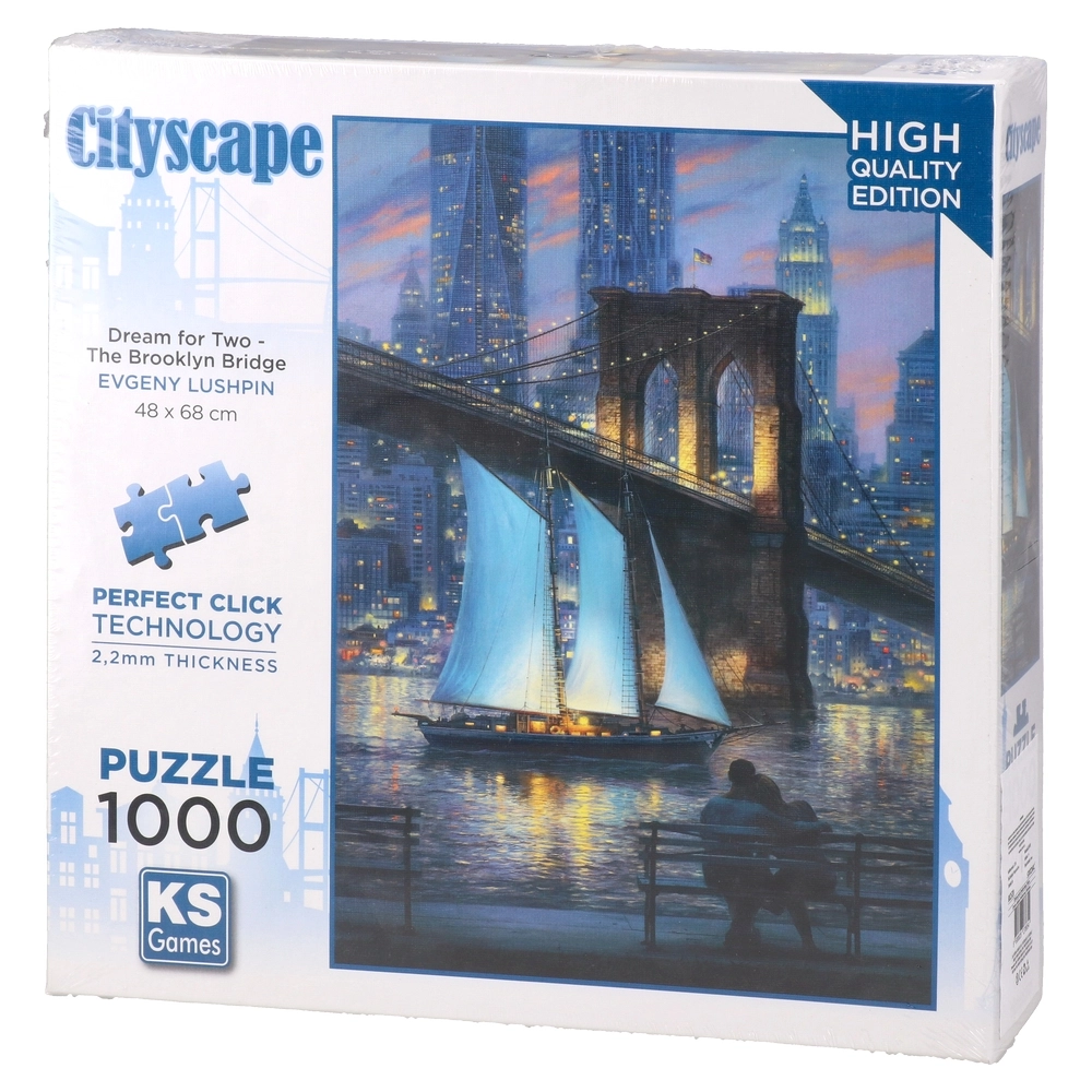 882520_001.webp Cityscape, slagalica, Bruklinski most, 1000 delova - Slika 1