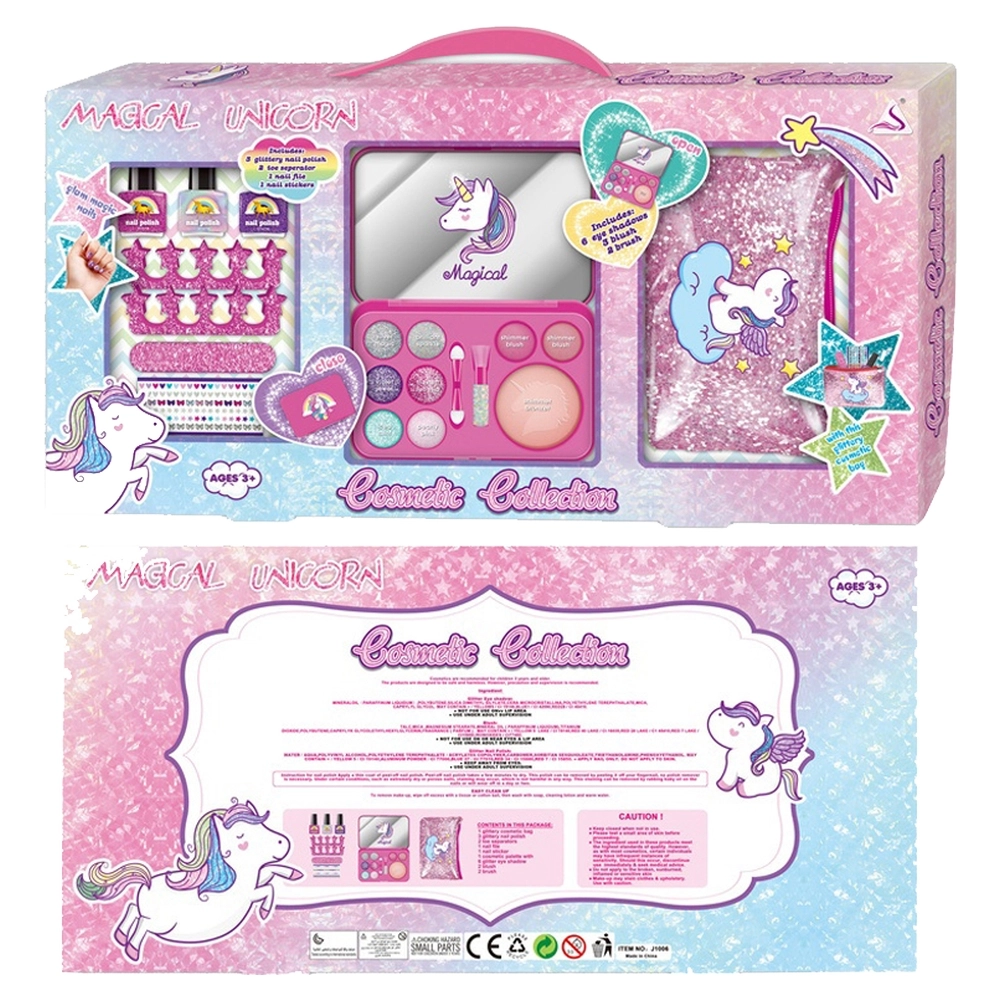 885131_001.webp Magical unicorn, set za šminkanje i manikir, neseser, jednorog - Slika 1