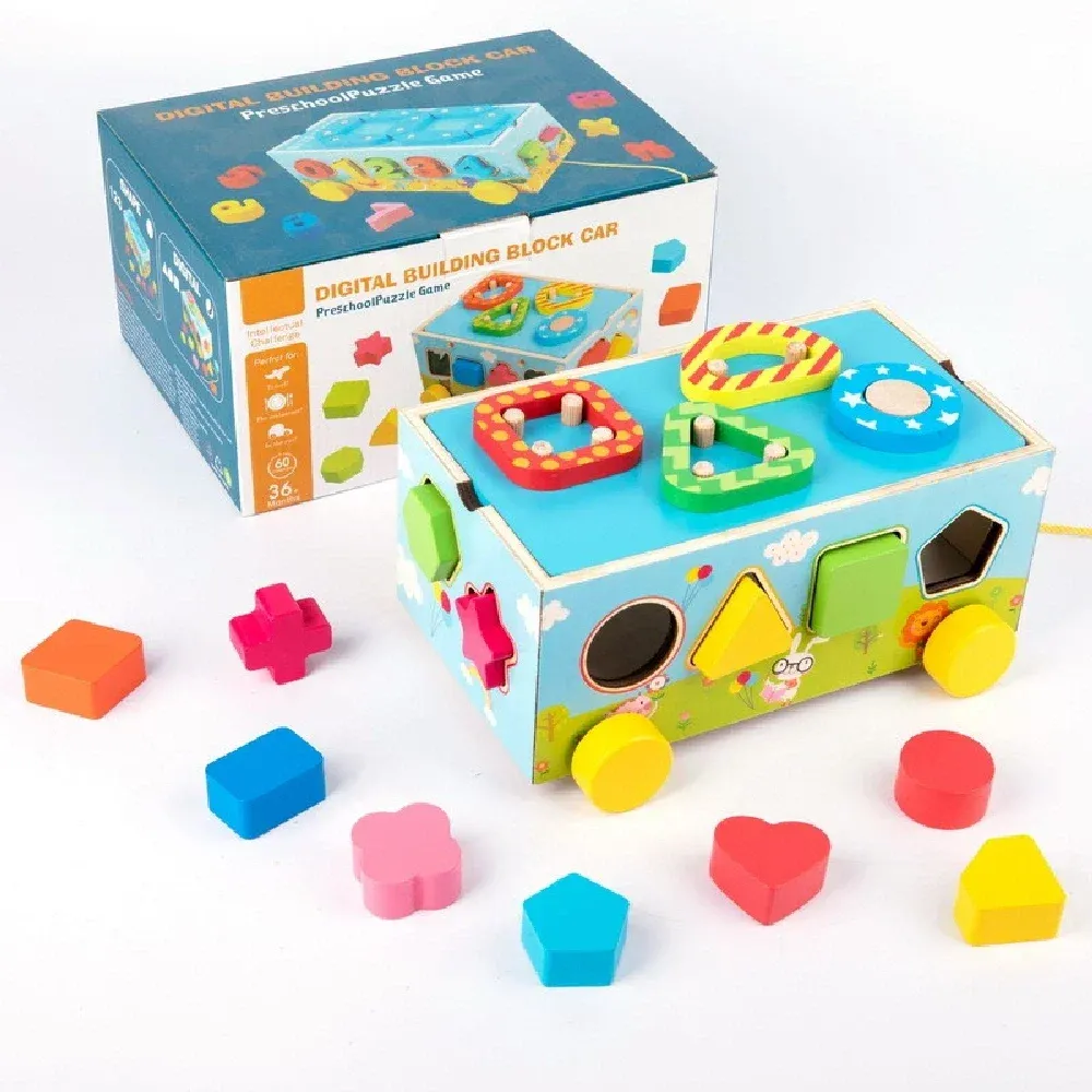 888039_001.webp Little world, igračka, drvena edukativna kutija sa oblicima, 365 - Slika 1