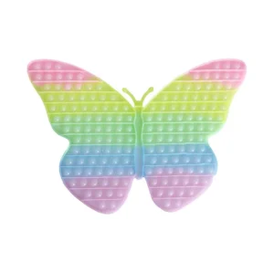 Fidget finger, pop it, leptir, pastel