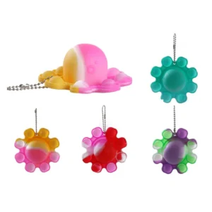 Fidget toy, pop it, privezak, oktopod, miks