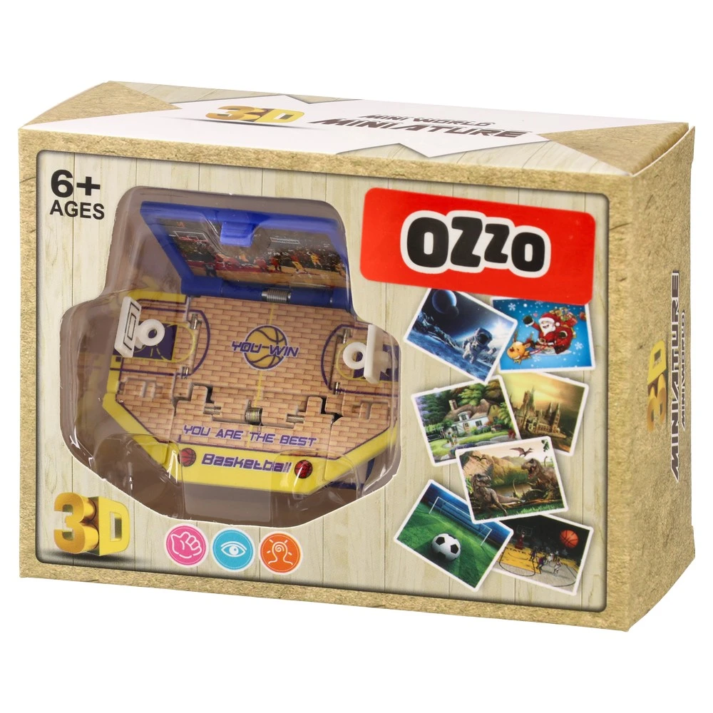 894552_001.webp ST, privezak, 3D knjiga na rasklapanje, mini košarkaški teren - Slika 1