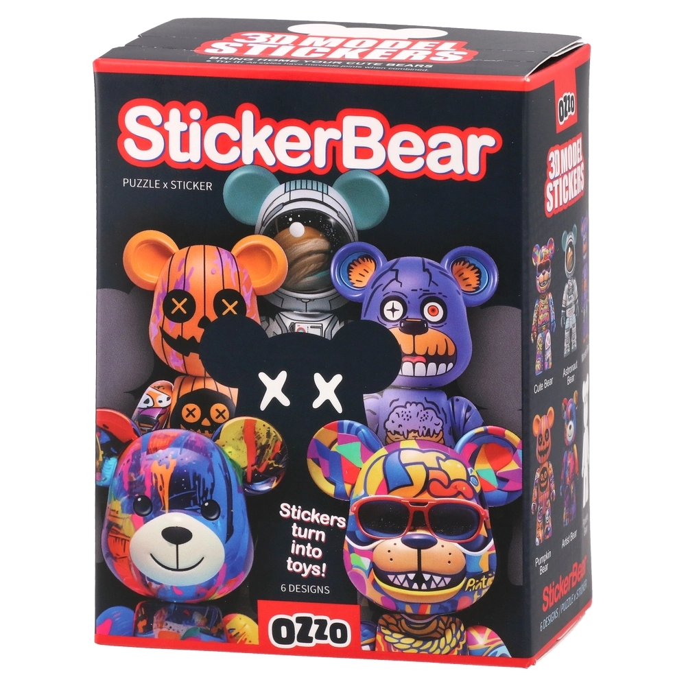 894762_001.webp Sticker Bear, igračka, 3D stikeri, miks - Slika 1