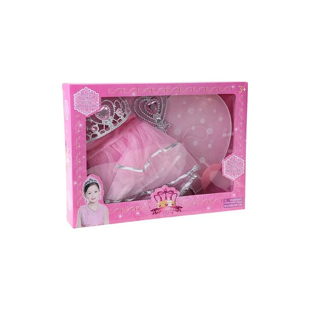 897002_001.webp Careta, princeza set, krila, roze - Slika 1