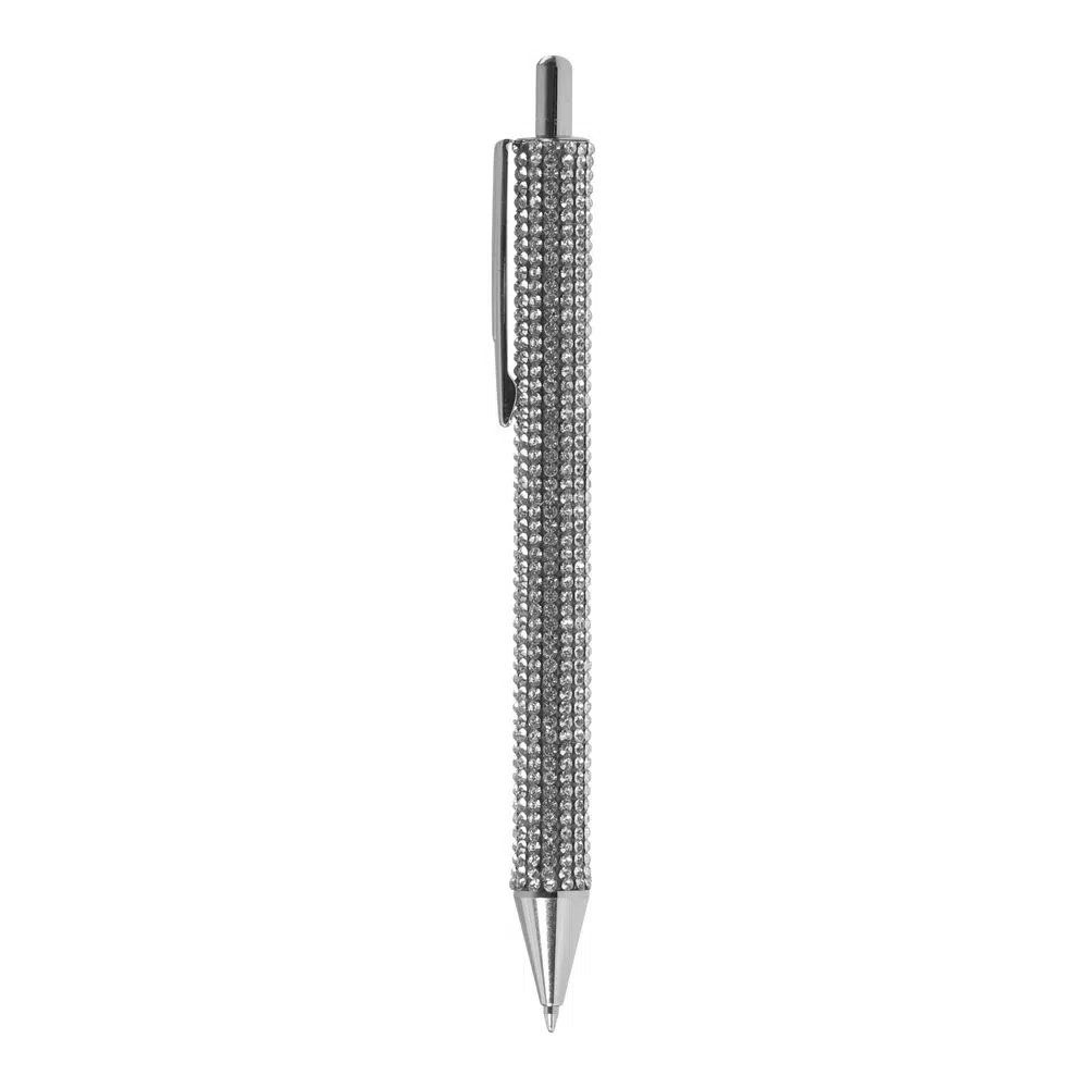 B2C00296_001.webp Elegant, hemijska olovka sa cirkonima, plava, 1mm - Slika 1