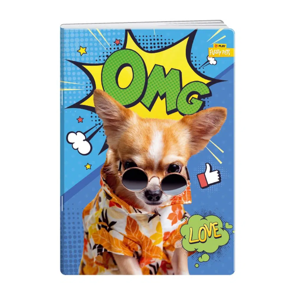 B2C00679_001.webp Premium 60, sveska sa UV lakom, A4, dikto, 60 lista, Fuzzy pets - Slika 1