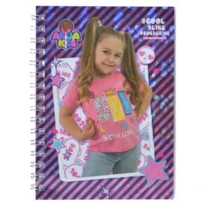 Kolegij spiral 6, blokčić sa spiralom, Arija Kids, 80 listova, A6