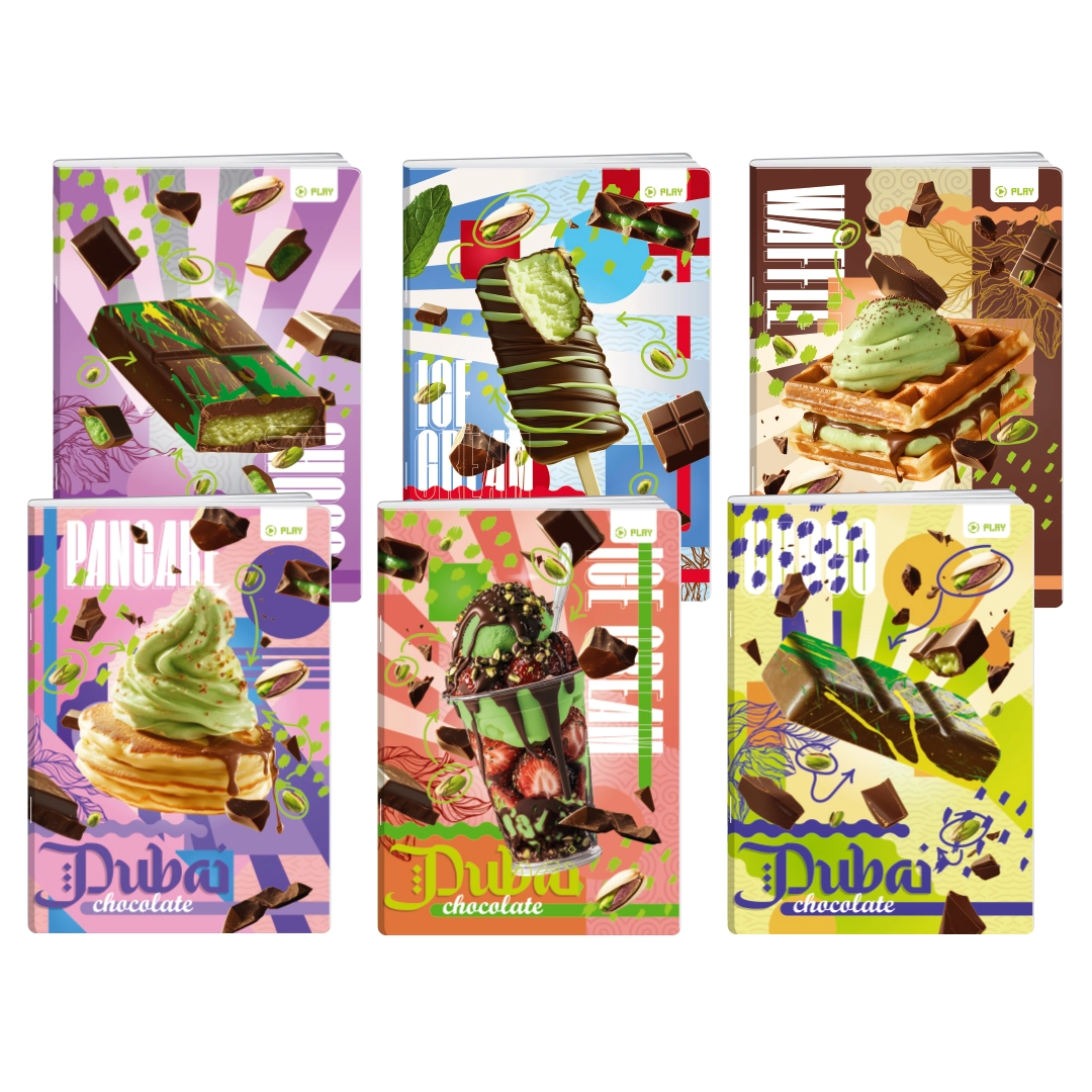 VP189673_001.webp Premium, sveska, 40 lista, Dubai Chocolate - odaberite format - Slika 1