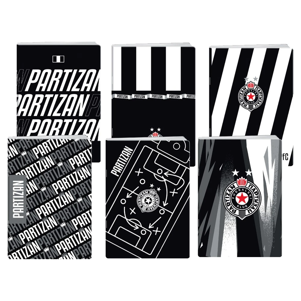 VP301112_000.webp Premium, sveska sa UV lakom, Partizan, 50 lista - odaberite format - Slika 1