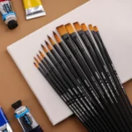 Pop brush Botticelli, četkica, ravna, crna - odaberite veličinu - Slika 2