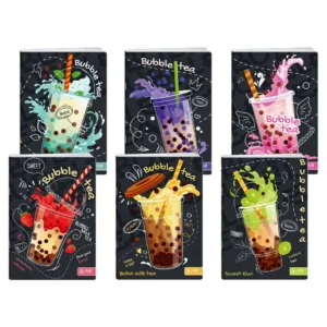 Premium 50, sveska sa UV lakom, 50 listova, Bubble Tea - odaberite linijaturu