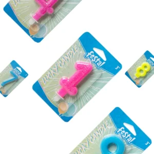 Lucky candle, svećica, fluo miks - odaberite broj